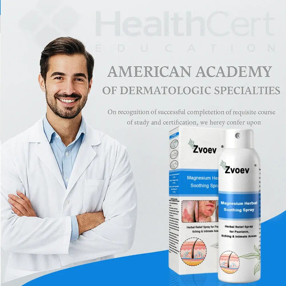✅ Official Store: Zvoev Magnesium Herbal Psoriasis Spray 👩‍⚕️ TGA certified