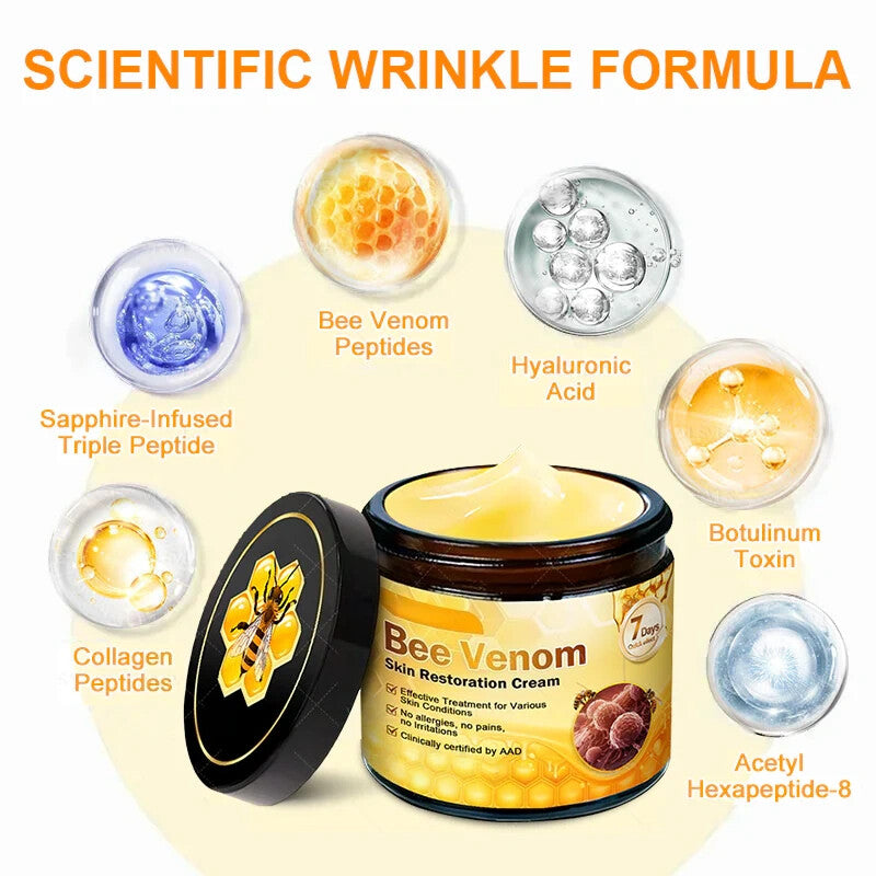 ✨Newly developed Bee Venom Skin Repair Cream⏰ Last day 80% off 💕