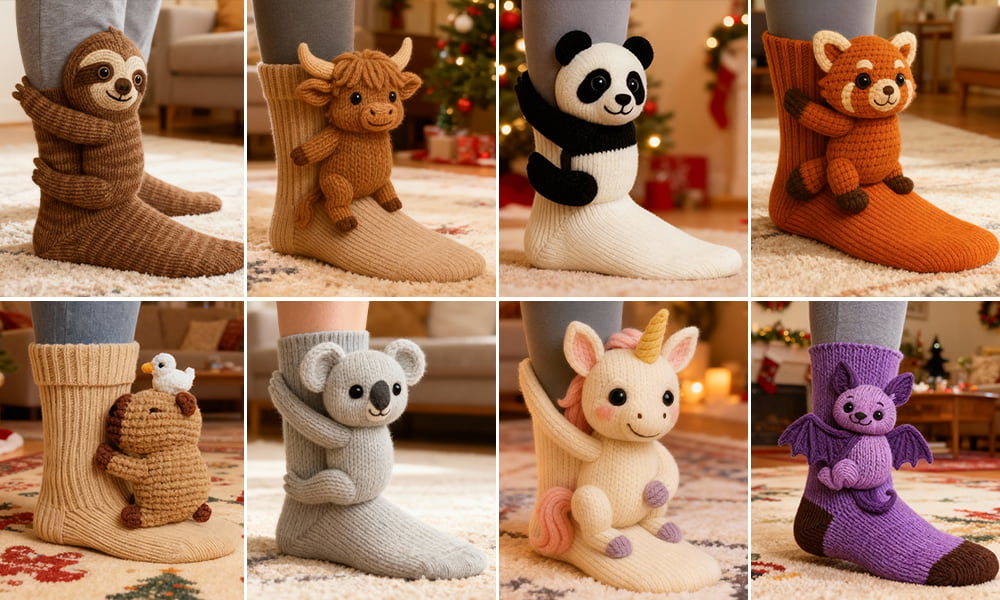Wrap Your Feet in These Tiny Animal Hugs — Oh! Cotton Socks Like Nothing You’ve Ever Owned！