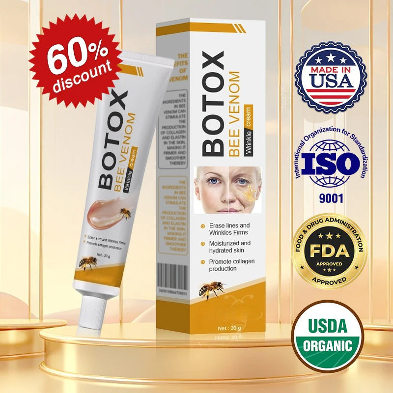 (Made and Shipped from USA) 🧑‍⚕️Botox Bee Venom Wrinkle Removal Cream