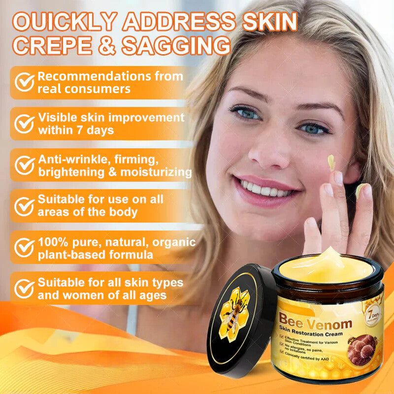 ✨Newly developed Bee Venom Skin Repair Cream⏰ Last day 80% off 💕