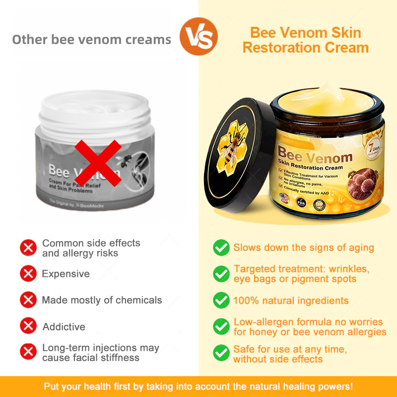 ✨Newly developed Bee Venom Skin Repair Cream⏰ Last day 80% off 💕