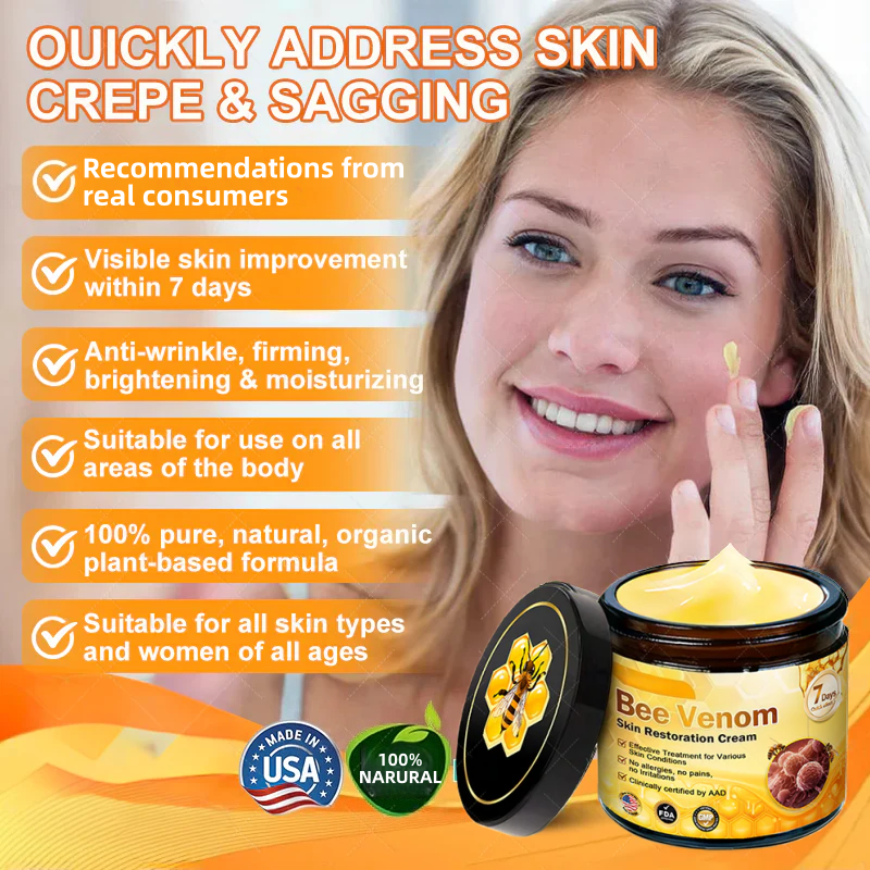 ✨Newly developed Bee Venom Skin Repair Cream⏰ Last day 80% off 💕