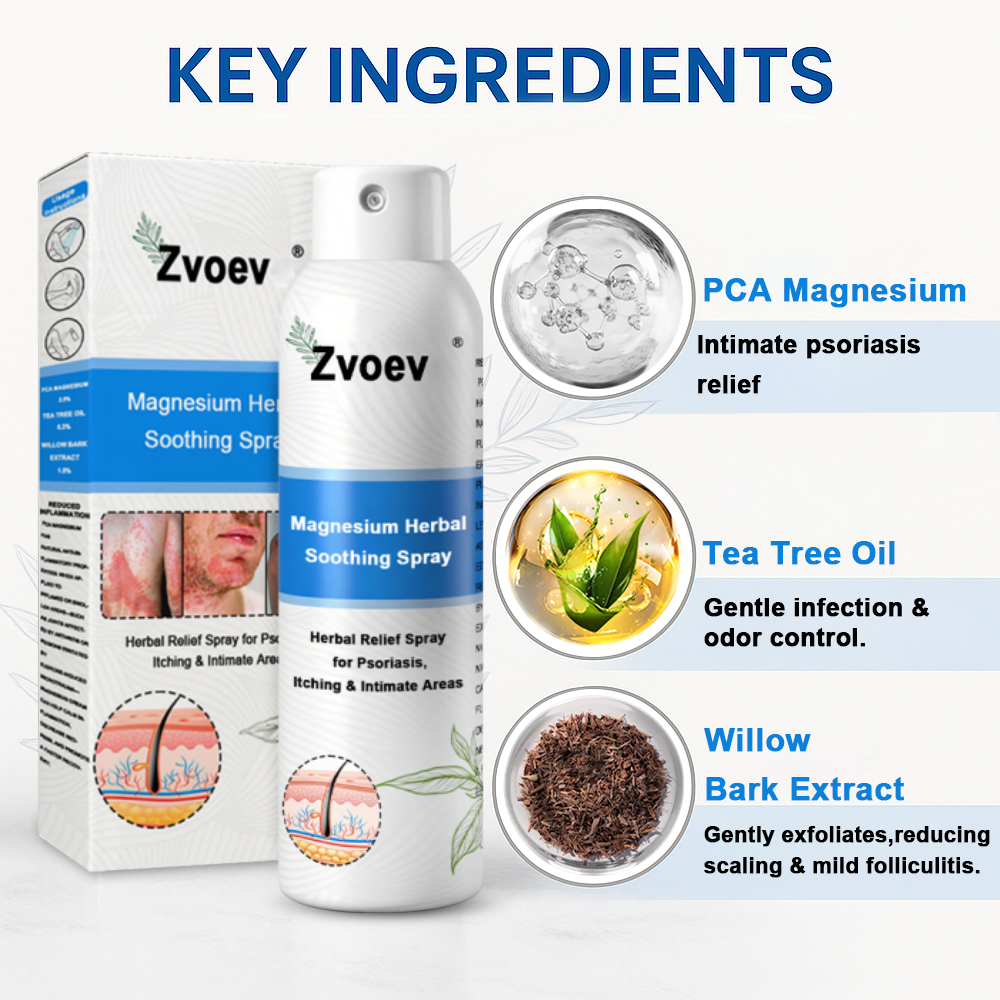 ✅ Official Store: Zvoev Magnesium Herbal Psoriasis Spray 👩‍⚕️ TGA certified