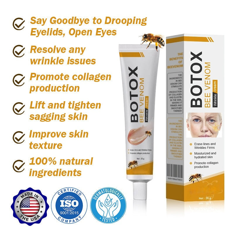 (Made and Shipped from USA) 🧑‍⚕️Botox Bee Venom Wrinkle Removal Cream