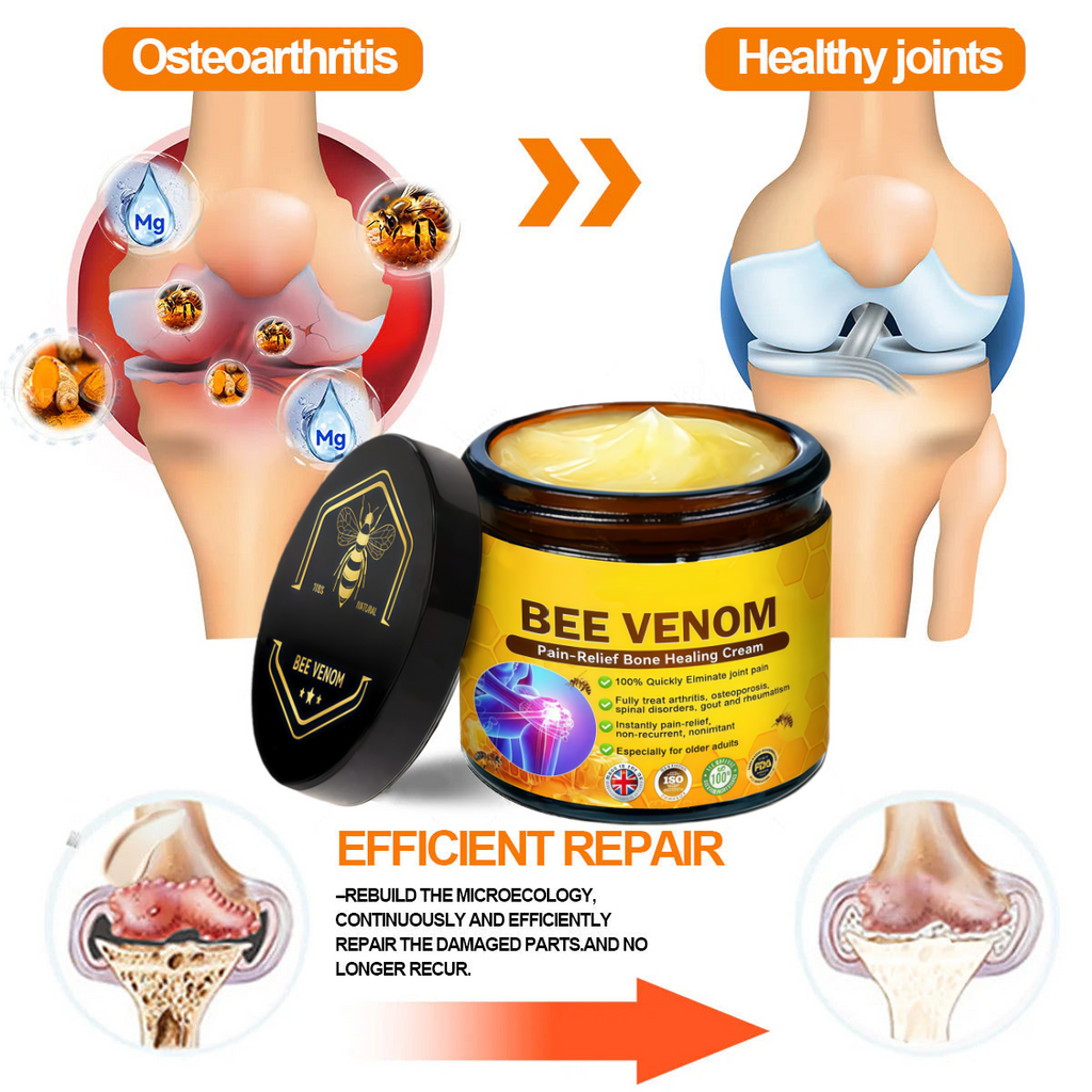 HOUKEA® Bee Venom Pain-Relief Bone Healing Cream ⏰