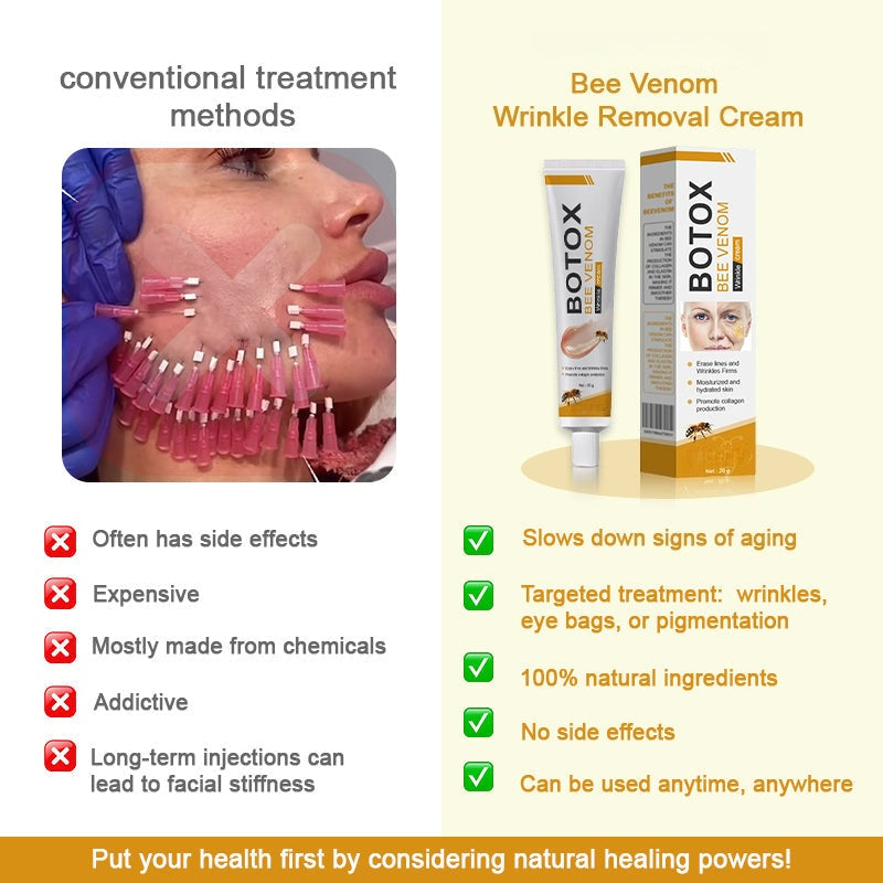 🎅CHRISTMAS HOT SALE-🏆Ends Today: 60% OFF! KLENIMORE™ (Made and Shipped from USA) 🧑⚕️Botox Bee Venom Wrinkle Removal Cream