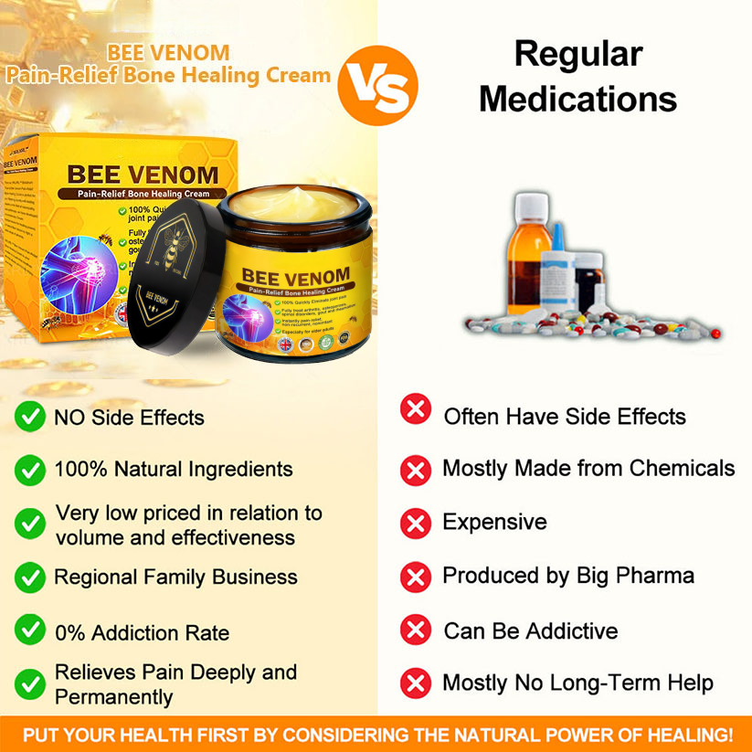 HOUKEA® Bee Venom Pain-Relief Bone Healing Cream ⏰