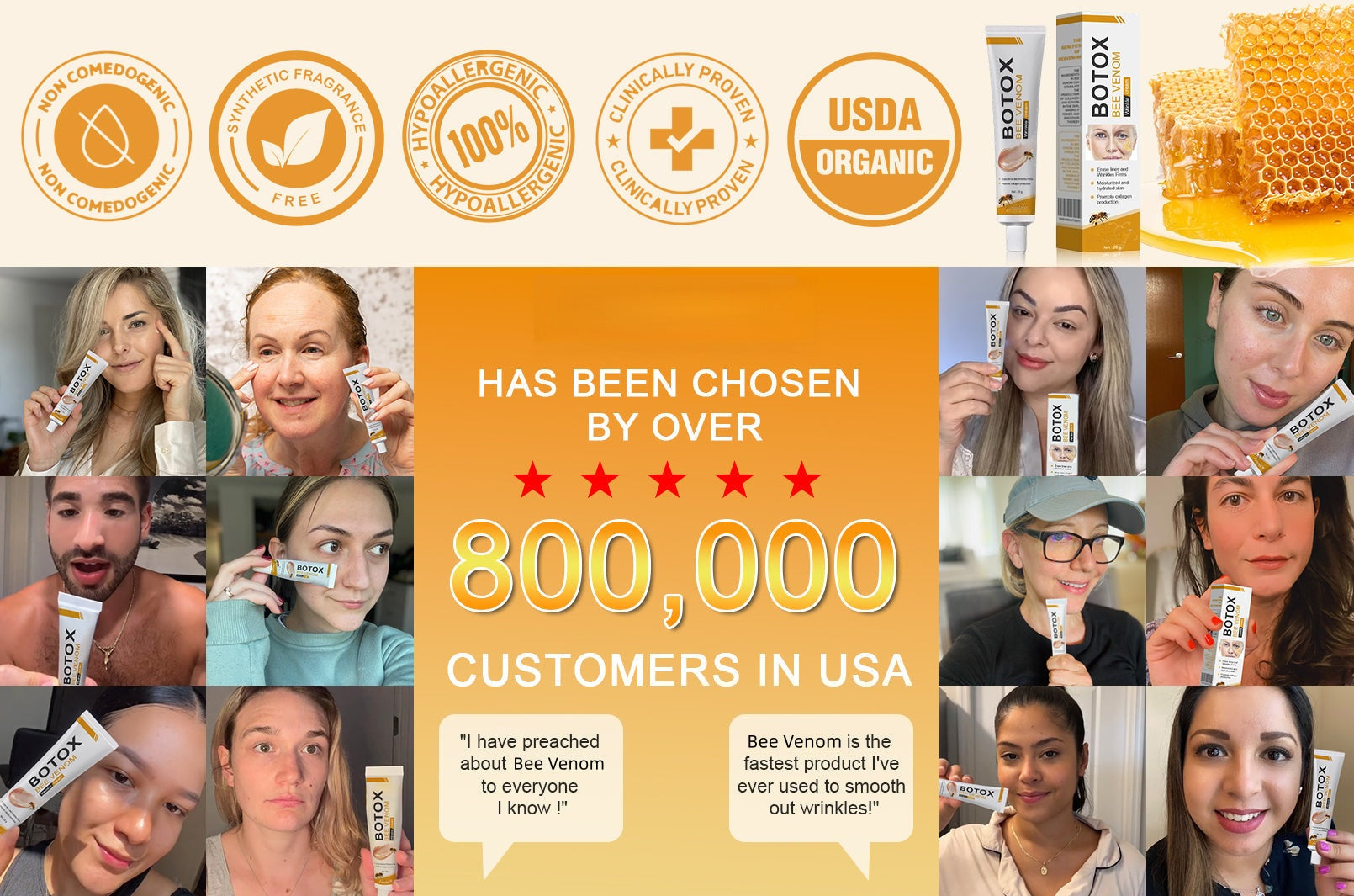 (Made and Shipped from USA) 🧑‍⚕️Botox Bee Venom Wrinkle Removal Cream